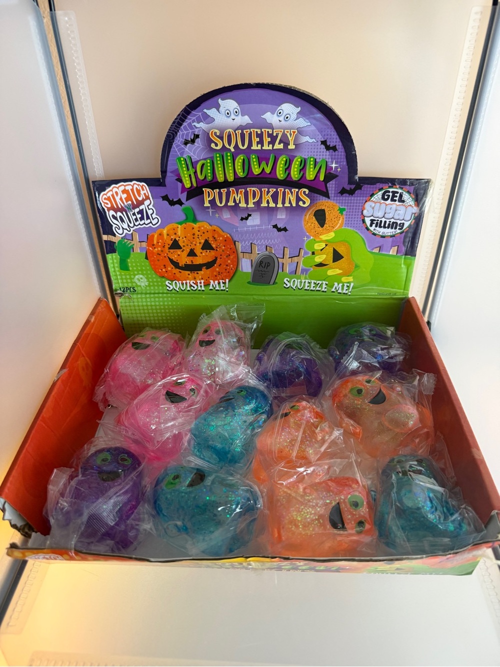 1pc Squeezy Halloween Mini Ghost Squishy Blue 👻